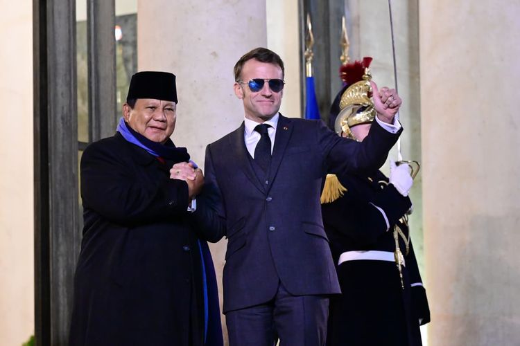 Temui Macron di Paris, Prabowo Sampaikan Posisi Indonesia di Kancah Globa